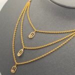 ⁦عقد ذهب عيار 21 الوزن 3.09 جرام⁩ - الصورة ⁦5⁩