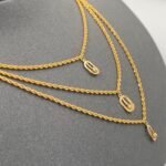 ⁦عقد ذهب عيار 21 الوزن 3.09 جرام⁩ - الصورة ⁦6⁩