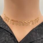 ⁦عقد تشوكر ذهب عيار 21 الوزن 1.39 جرام⁩ - الصورة ⁦2⁩