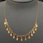 ⁦عقد تشوكر ذهب عيار 21 الوزن 1.39 جرام⁩ - الصورة ⁦4⁩