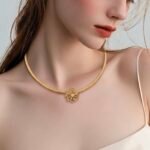 عقد ذهب عيار 21 وزن 3.35 جرام لمسة جذابة