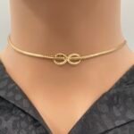 ⁦عقد ذهب عيار 21 الوزن 3.31 جرام⁩ - الصورة ⁦2⁩