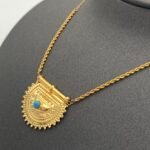 ⁦عقد ذهب عيار 21 وزن 1.97 جرام فخامة بسيطة⁩ - الصورة ⁦4⁩