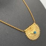 ⁦عقد ذهب عيار 21 وزن 1.97 جرام فخامة بسيطة⁩ - الصورة ⁦5⁩