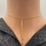 ⁦عقد ذهب عيار 21 وزن 2.43 جرام أناقة جذابة⁩ - الصورة ⁦2⁩