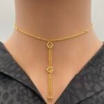 ⁦عقد ذهب عيار 21 وزن 2.95 جرام لمسة أنثوية⁩ - الصورة ⁦6⁩