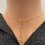 ⁦عقد ذهب عيار 21 وزن 2.67 جرام أناقة ناعمة⁩ - الصورة ⁦2⁩