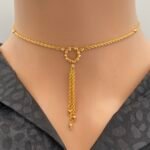 ⁦عقد ذهب عيار 21 الوزن 2.90 جرام⁩ - الصورة ⁦3⁩