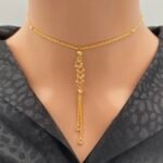 ⁦عقد ذهب عيار 21 الوزن 3.12 جرام⁩ - الصورة ⁦2⁩