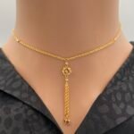 ⁦عقد ذهب عيار 21 الوزن 2.56 جرام⁩ - الصورة ⁦2⁩