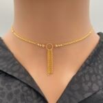 ⁦عقد ذهب عيار 21 وزن 3.44 جرام لمظهر فاخر⁩ - الصورة ⁦2⁩