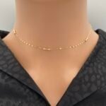 ⁦عقد ذهب عيار 18 الوزن 0.74 جرام⁩ - الصورة ⁦2⁩