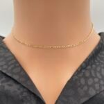 ⁦عقد ذهب عيار 18 الوزن 1.37 جرام⁩ - الصورة ⁦2⁩