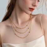 عقد ذهب عيار 18 الوزن 1.91 جرام