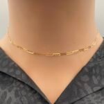⁦عقد ذهب عيار 21 الوزن 0.90 جرام⁩ - الصورة ⁦3⁩