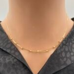 ⁦عقد ذهب عيار 18 الوزن 0.94 جرام⁩ - الصورة ⁦2⁩