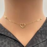⁦عقد ذهب عيار 18 الوزن 1.03 جرام⁩ - الصورة ⁦2⁩