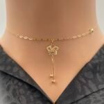 ⁦عقد ذهب عيار 18 الوزن 1.20 جرام⁩ - الصورة ⁦2⁩
