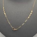 ⁦عقد ذهب عيار 18 الوزن 1.21 جرام⁩ - الصورة ⁦3⁩