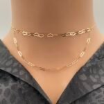 ⁦عقد ذهب عيار 18 الوزن 1.20 جرام⁩ - الصورة ⁦2⁩