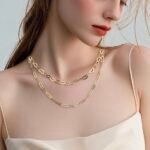 عقد ذهب عيار 18 الوزن 1.20 جرام