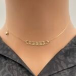 ⁦عقد ذهب عيار 18 الوزن 1.02 جرام⁩ - الصورة ⁦2⁩