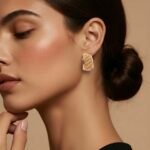 حلق ذهب عيار 18 الوزن 0.50 جرام