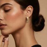 حلق ذهب عيار 18 الوزن 0.50 جرام