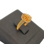 ⁦خاتم ذهب عيار 21 الوزن 0.84 جرام⁩ - الصورة ⁦3⁩