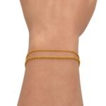 ⁦أسواره ذهب عيار 18 الوزن 0.95 جرام⁩ - الصورة ⁦2⁩