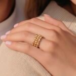 خاتم هيفاء ذهب عيار 18 الوزن 1.65 جرام