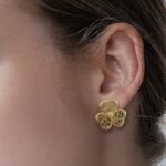 ⁦حلق طبي ذهب عيار الوزن 0.29 جرام⁩ - الصورة ⁦2⁩
