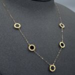 ⁦عقد تشوكر  ذهب عيار 18 الوزن 1.66 جرام⁩ - الصورة ⁦4⁩