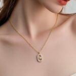 عقد ذهب عيار 18 الوزن 0.48 جرام
