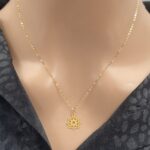 ⁦عقد ذهب عيار 21 الوزن 0.40 جرام⁩ - الصورة ⁦6⁩