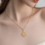 عقد ذهب عيار 21 الوزن 0.40 جرام