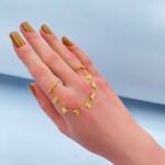 ⁦كف اوتار ذهب عيار 21 الوزن 2.02 جرام⁩ - الصورة ⁦2⁩
