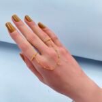 ⁦كف اوتار ذهب عيار 21 الوزن 1.38 جرام⁩ - الصورة ⁦2⁩