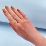 ⁦كف اوتار ذهب عيار 21 الوزن 1.22 جرام⁩ - الصورة ⁦2⁩