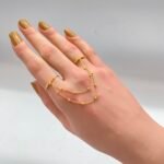 ⁦كف اوتار ذهب عيار 21 الوزن 2.08 جرام⁩ - الصورة ⁦2⁩