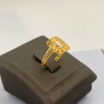 ⁦خاتم ذهب عيار 21 الوزن 0.93 جرام⁩ - الصورة ⁦3⁩