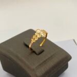 ⁦خاتم ذهب عيار 21 الوزن 0.60 جرام⁩ - الصورة ⁦3⁩