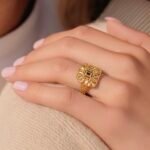 خاتم ذهب عيار 21 الوزن 0.82 جرام