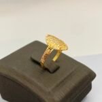 ⁦خاتم ذهب عيار 21 الوزن 0.88 جرام⁩ - الصورة ⁦3⁩