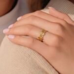 خاتم ذهب عيار 21 الوزن 0.63 جرام