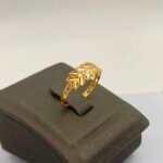 ⁦خاتم ذهب عيار 21 الوزن 0.95 جرام⁩ - الصورة ⁦3⁩