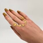 ⁦كف اوتار ذهب عيار 21 الوزن 3.36 جرام⁩ - الصورة ⁦2⁩