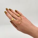 ⁦كف اوتار ذهب عيار 21 الوزن 3.38 جرام⁩ - الصورة ⁦2⁩