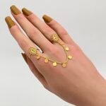 ⁦كف اوتار ذهب عيار 21 الوزن 3.38 جرام⁩ - الصورة ⁦2⁩