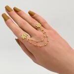 ⁦كف اوتار ذهب عيار 21 الوزن 3.70 جرام⁩ - الصورة ⁦2⁩